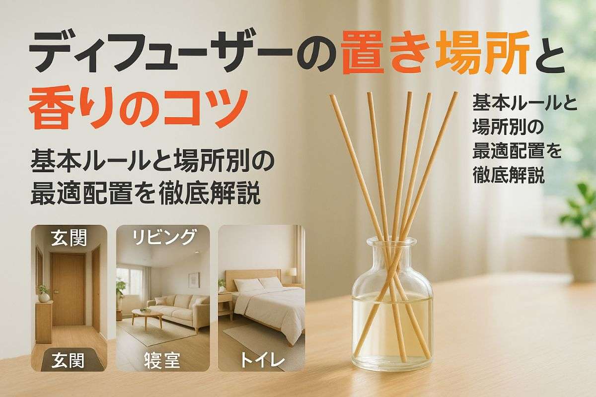ディフューザーはどこに置くのが正解？基本から場所別おすすめと香りを最大化するコツ徹底解説