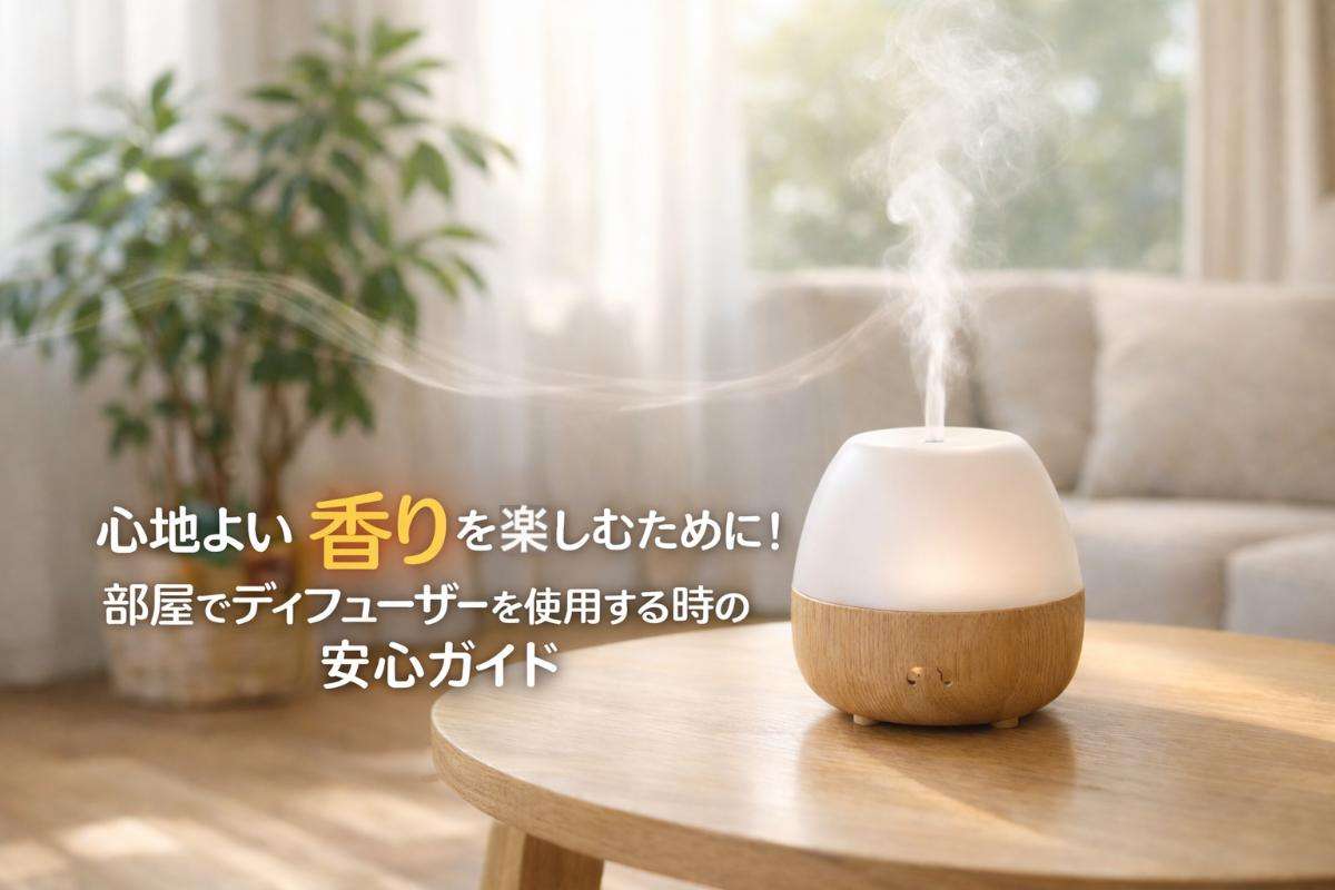 心地よい香りを楽しむために！部屋でディフューザーを使用する時の安心ガイド