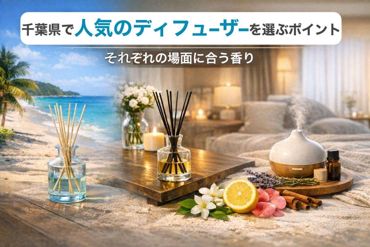 千葉県で人気のディフューザーを選ぶポイント｜それぞれの場面に合う香り